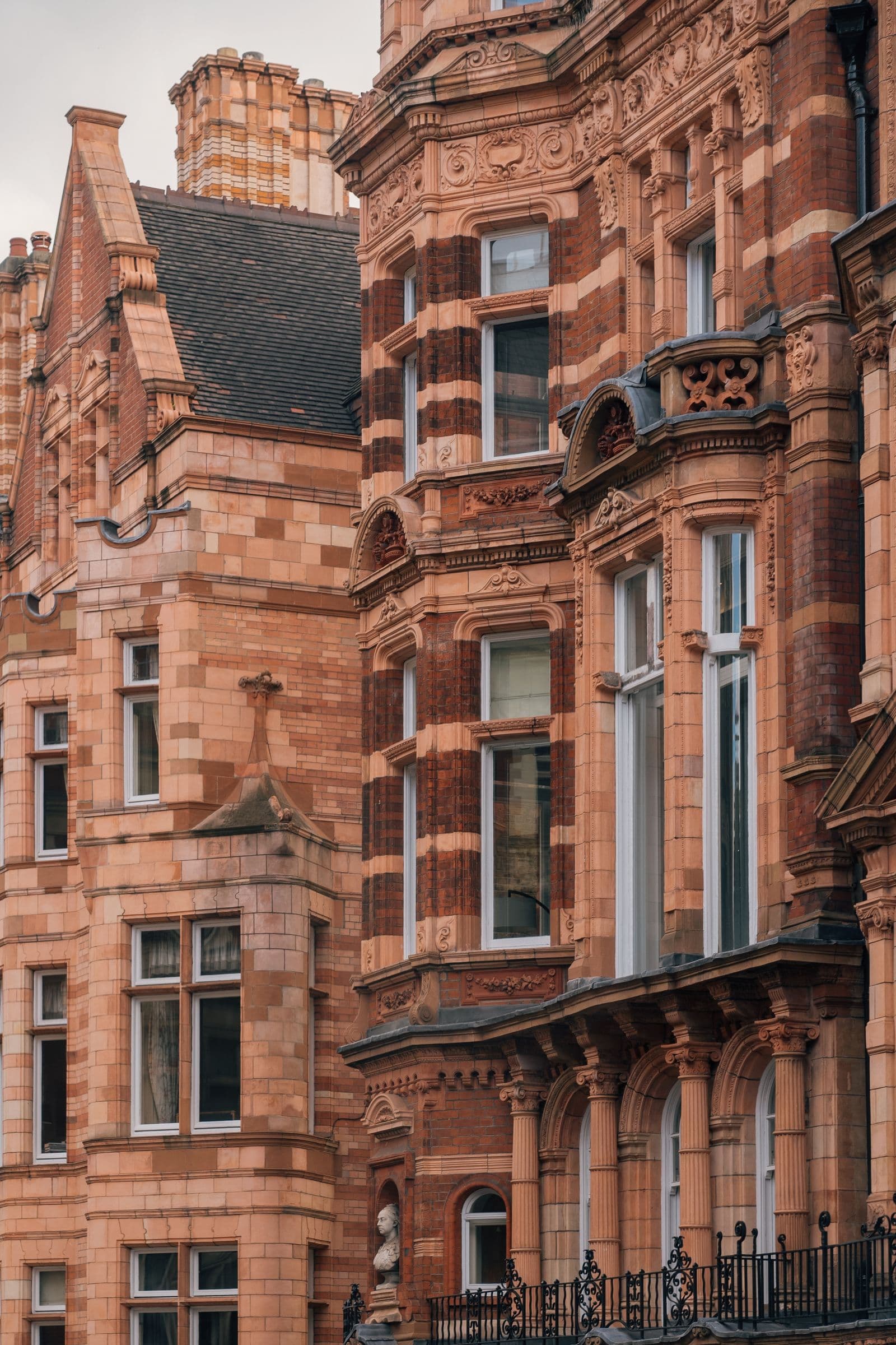 Historic Victorian architecture in the city