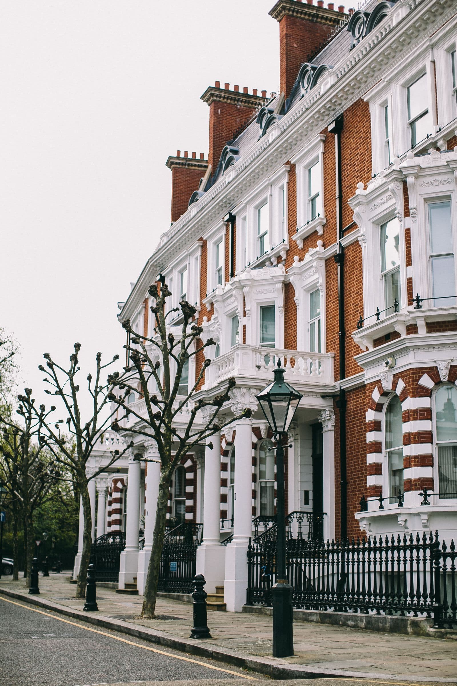 Victorian terraced houses on a quiet street