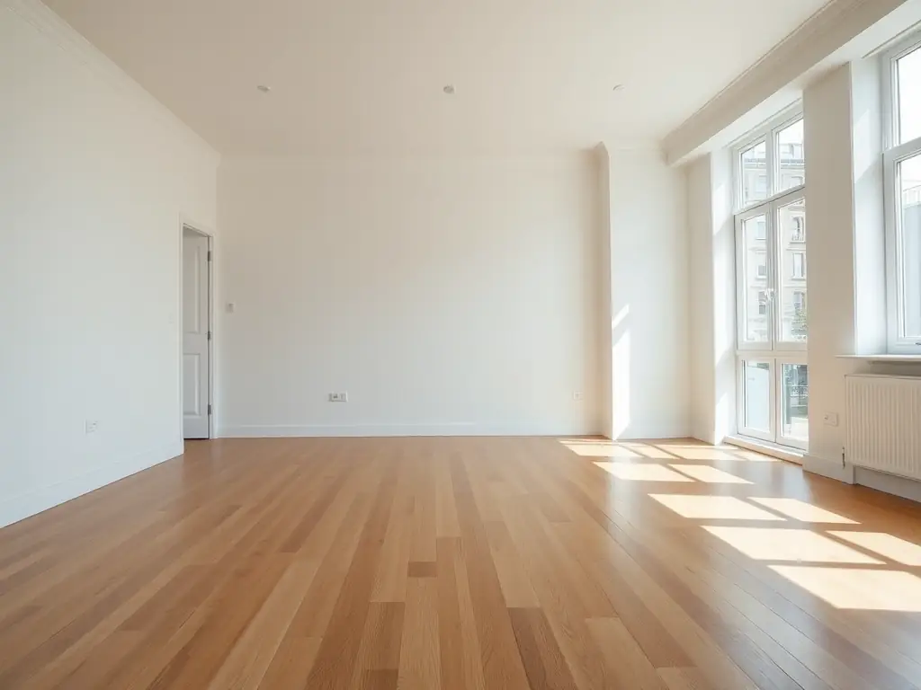 A clean, empty London flat after professional end of tenancy cleaning, highlighting the thoroughness of our end of tenancy cleaning service.